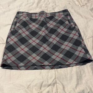 Merona Plaid Skirt in Gray and Red